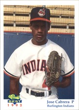 1992 Burlington Indians Classic/Best #9 Jose Cabrera