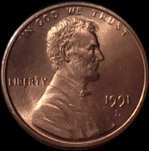 1991-D Lincoln Cent Double Die Obverse- Uncirculated A rare Denver Minted coin. - Picture 1 of 2