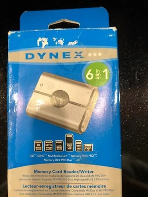 Dynex 6-in-1 Memory Card Reader/Writer DX-CR6N1 - Image 1 of 2