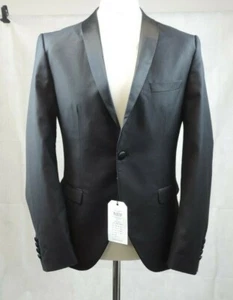 Ausgewählter Homme Subzero Tadlucas Tux schwarzer Blazer Größe 42R uvp £120 CR192 AA 04 - Bild 1 von 6