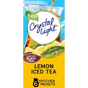 Crystal Light Sugar-Free Lemon Iced Tea Naturally Flavored Powdered Drink Mix, 6 - Picture 1 of 12