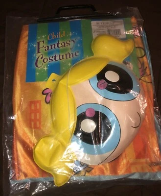 POWERPUFF GIRLS BUBBLES HALLOWEEN COSTUME With MASK 1990 90s Small - Image 1 of 4