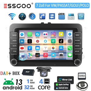 Per VW GOLF 5 6 Touran Polo 6R 32G Autoradio DAB+ Carplay Android 13 GPS BT Cam - Foto 1 di 15