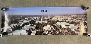 Vintage 1994 Washington DC Poster 11x34 Panorama Capitol Cityscape Print - Picture 1 of 9