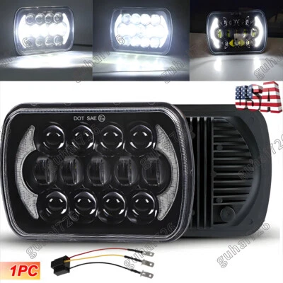 Faro LED alto/bajo haz sellado halo DRL para Jeep Cherokee XJ YJ H6054 7x6" 5x7 Foto 1 de 4