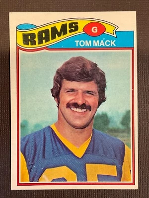 Tom Mack 1977 Topps Football Card #265 - Los Angeles Rams Guard HOF - Image 1 of 2