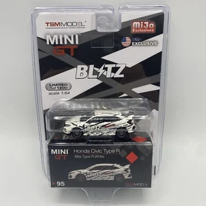 TSM Mini GT 95 Honda Civic Type R Blitz Type R White RHD 1:64 - Picture 1 of 3