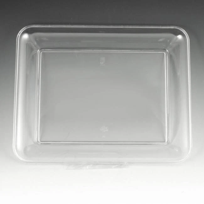 Bandeja de plástico transparente para servir vajilla de plástico de 10" x 8" suministros de fiesta Foto 1 de 1