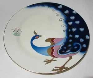 Peacock Plate NK 12” Imperial Ironstone Kanazawa Japan - Picture 1 of 10
