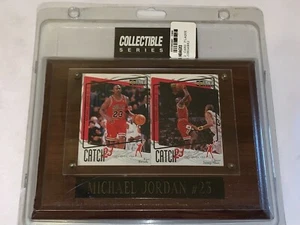 MICHAEL JORDAN #23 - 2 CARD PLAQUE COLLECTIBLE SERIES UPPER DECK - Picture 1 of 3