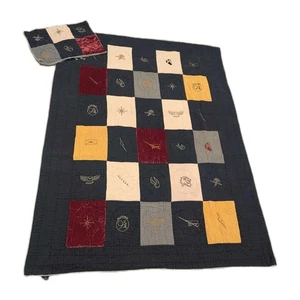 Pottery Barn Kids Harry Potter Patchwork Heirloom Seeker Quilt And Sham Twin - Picture 1 of 18