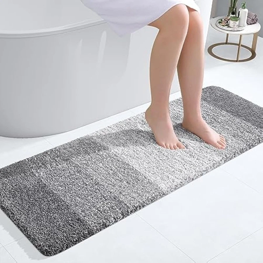 Alfombras de baño 47x17, alfombras de baño de microfibra absorbente extra suave, Foto 1 de 4
