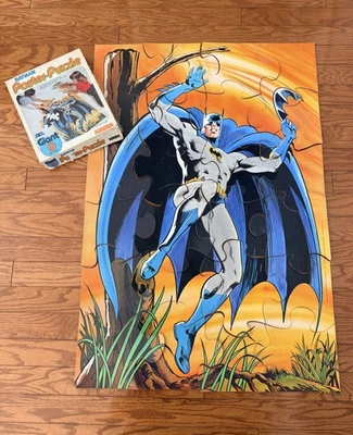 Póster-Puzzle Batman Aurora 1974 juguete gigante vintage con caja COMPLETO Foto 1 de 4