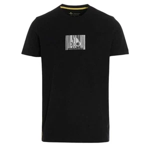 Moose Knuckles Barcode Design Black T-Shirt - Imagen 1 de 1