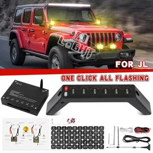 For Jeep Wrangler JL Gladiator Wireless 6 Gang Switch Panel Auxiliary Control - Picture 1 of 11