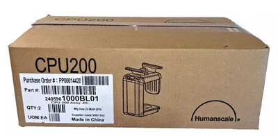CPU200W Humanscale CPU Mount  Two (2) in Box NEW (Silver/Black) - Image 1 of 4