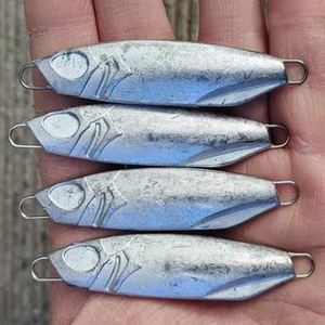 10 Stück unlackierte Metall Jig Jigging Spoon 5G-60G Casting Jig Drag Wolfsbarsch Köder - Bild 1 von 3