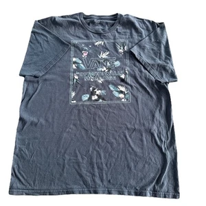 Vans Off The Wall T-Shirt Herren XXL 2XL Classic Fit Grafik Blau Panther Blume - Bild 1 von 3
