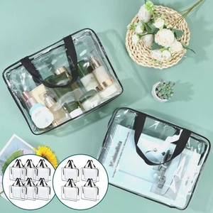 4/6 Packs Toy Storage Bags Clear PVC Organizing Bags with Zipper Portable jetjl - Picture 1 of 18