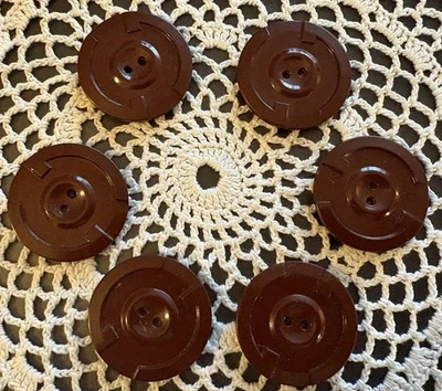 6  Same  VINTAGE    COLT   Firearm’s  CO. PLASTIC   BUTTONS  -  P-305 - Image 1 of 3