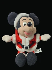 Disney Mickey Mouse Weihnachtsmann Plüschtier Weihnachtsdeko T21 K - Bild 1 von 4