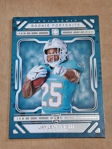 2024 JAYLEN WRIGHT PANINI PHOTOGENIC NFL ROOKIE CARD RC #172 PORTRAITS DOLPHINS - Picture 1 of 3