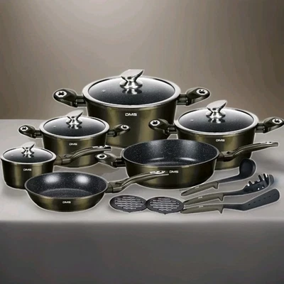DMS 15-teiliges Premium Kochgeschirr-Set TSM4015CM – Für alle Herdarten geeignet - Bild 1 von 3
