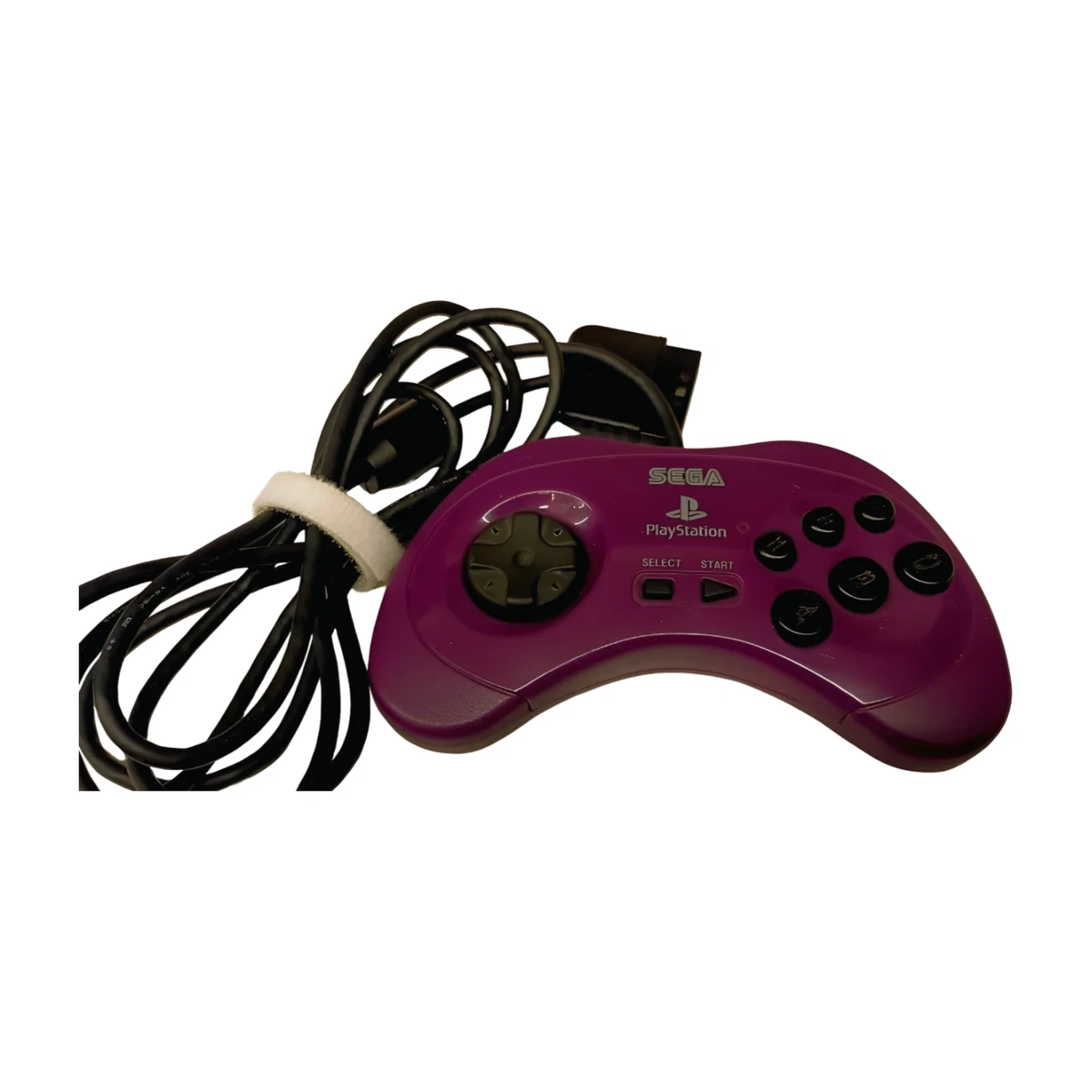 Wired Purple Transparent Controller For PlayStation 2 - Replacement Gamepad, Clear Purple, Plug & Play, Compatible With PS2 Console