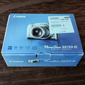 Canon PowerShot SX110 IS 9.0MP Compact Digital Camera Grey Tested Boxed Kit - Picture 1 of 3