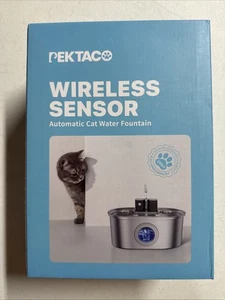 Pektac Wireless Sensor Automatischer Haustier Hund Katze Wasserbrunnen Neu im Karton - Bild 1 von 3