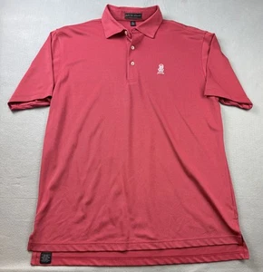 Peter Millar Polo Shirt Mens Large Red Summer Comfort Jupiter Golf Performance - Picture 1 of 11