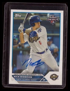 2023 Topps Pro Debut Nick Biddison #PD-176 autograph rookie - Picture 1 of 2