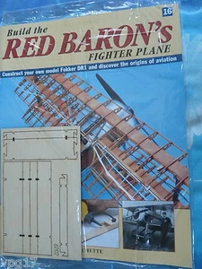 BUILD THE RED BARON'S FIGHTER PLANE FOKKER DR1 HACHETTE ISSUE 16 NEW SEALED - Picture 1 of 1