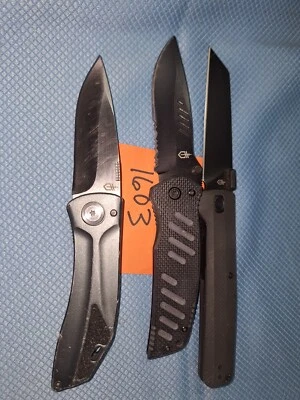 3 Gerber KNIVES   AIRPORT CONFISCATION   Loc 1603 - Image 1 of 3