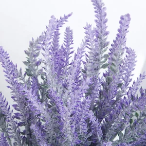 10 Bundles Fake Flowers Artificial Lavender Faux Plastic Plants for Home Deco... - Picture 1 of 1