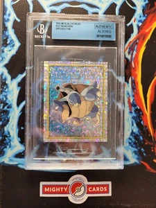 Pokemon Sticker Turtok Blastoise #127 Merlin Serie 2 Prism Holo BGS Authentic - Bild 1 von 4