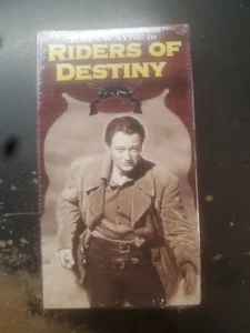 RIDERS OF DESTINY VHS NEW SEALED Original Black & White Movie JOHN WAYNE Western - Picture 1 of 1