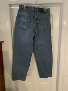 Vintage Levis SilverTab Loose Mens Blue Jeans Size 34 Inseam 30” Wide Leg 0891 - Picture 1 of 12
