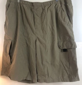 Joe Boxer Men’s Large Cargo Shorts 6 Pockets Beige Drawstring - Picture 1 of 10