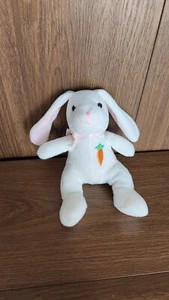 Vintage Osterhase bestickt Karotte Geschenk Stofftier Plüschtier - Bild 1 von 6