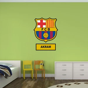 BARCELONA FC PERSONALISED Art Sticker Vinyl Transfer Graphic Decal Home Decor - Picture 1 of 7