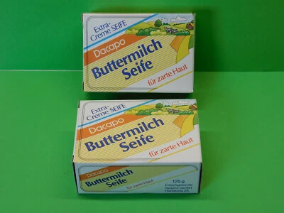 2x Dacapo Buttermilch Seife 125g Sammlerstücke unbenutzt savon soap - Bild 1 von 4