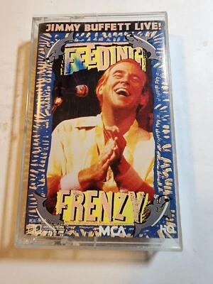 Jimmy Buffett Live, Feeding Frenzy (1990 MCA Cassette) MCAC-10022 VG+ CS15 - Image 1 of 2