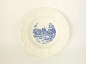 Wedgwood Colonial Williamsburg Va Blue Governor's Palace Ashtray  - Picture 1 of 2