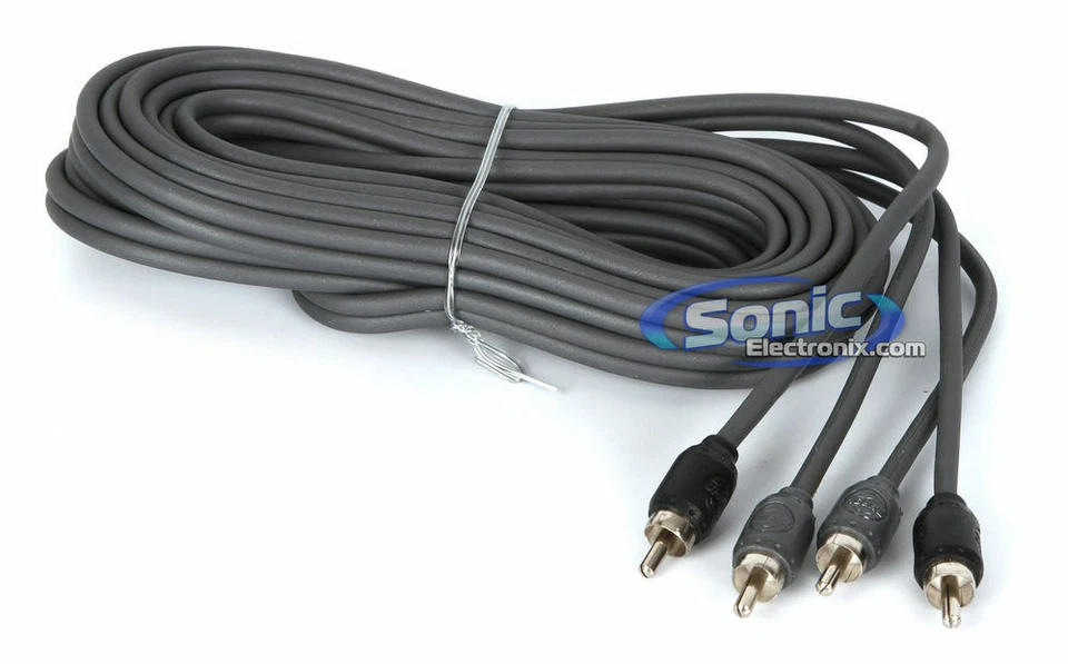 T-Spec V8R14 V8 Series Premium 14 ft. 2-Channel PVC RCA Audio Cable Matte Gray - Image 1 of 1