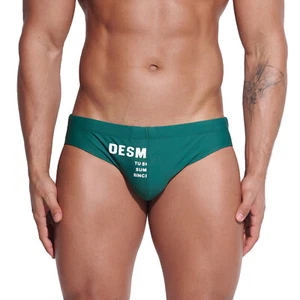 Men's Bathing Removable Pad Swimwear SwimSuit Swimming Briefs S3313 - Picture 1 of 27