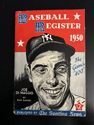 BASEBALL REGISTER 1950 SPECIAL JOE DIMAGGIO YANKEES EDITION THE SPORTING NEWS! - Image 1 of 4