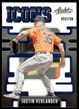 2021 Panini Absolute #I-4 Justin Verlander Icons Green   Houston Astros