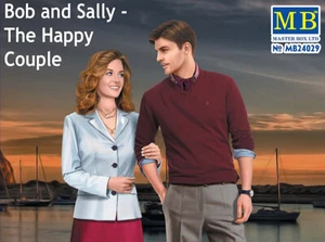 Master Box 24029 Bob e Sally. The Happy Couple Lovers kit modellino 2 fig 1/24 - Foto 1 di 8