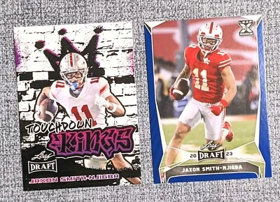 JAXON SMITH-NJIGBA (RC) 🏈2023 Leaf Draft Blue #55 & Touchdown Kings #97 cards! - Image 1 of 2